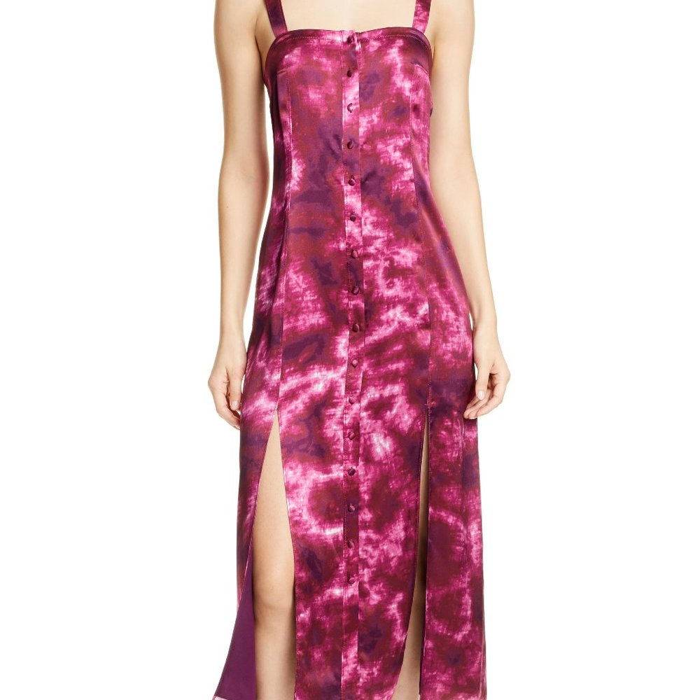 Cinq à Sept Tie Dye Alexa Midi Dress